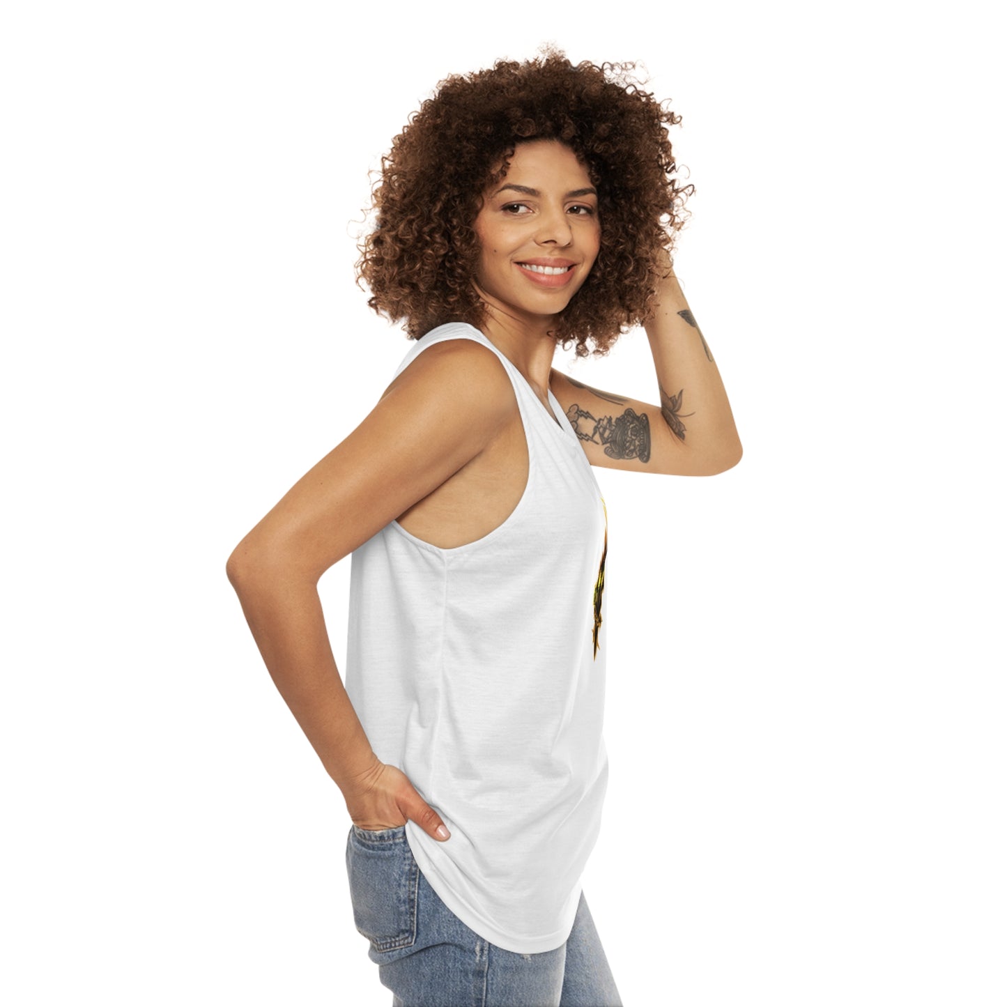 Blackwell Hawks White Unisex Tank Top - up to size 4XL!