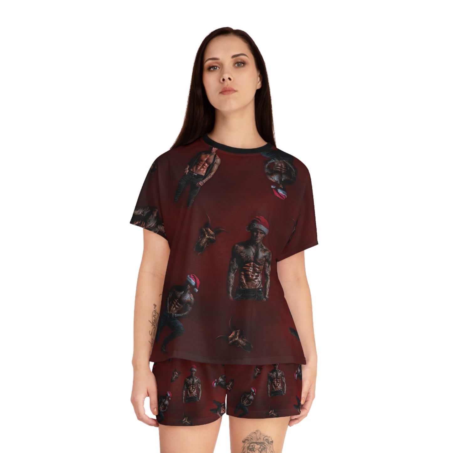 Santa Butchers Women's Short Pajama Set