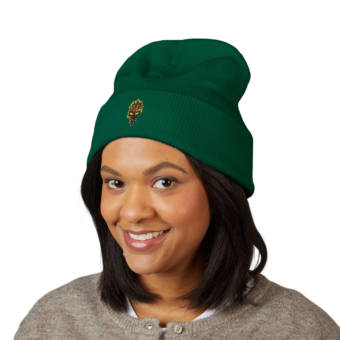 Blackwell Hawks Embroidered Cuffed Beanie — Classic Knit Hat