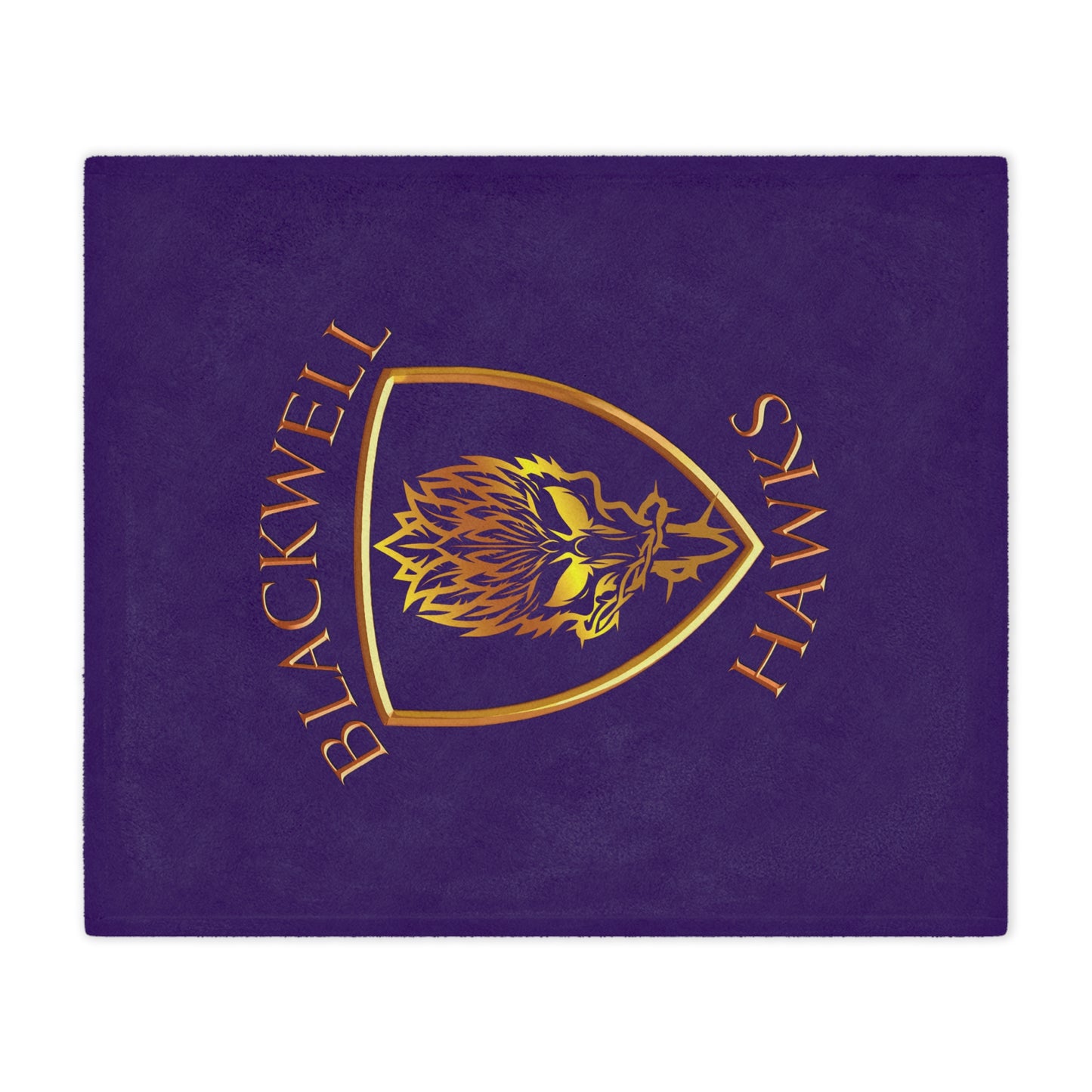 Blackwell Hawks Minky Blanket - Purple