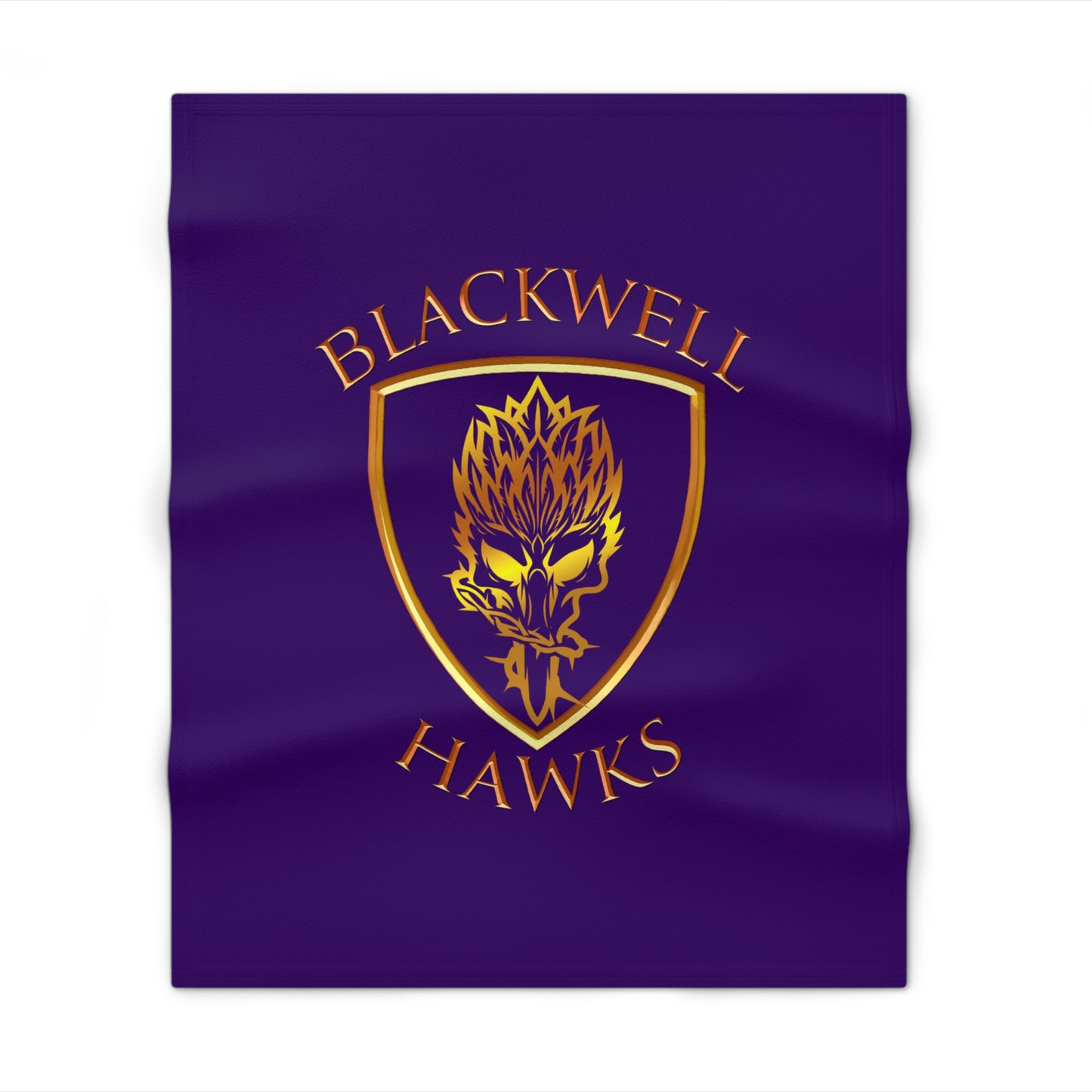 Blackwell Hawks Throw Blanket - Purple