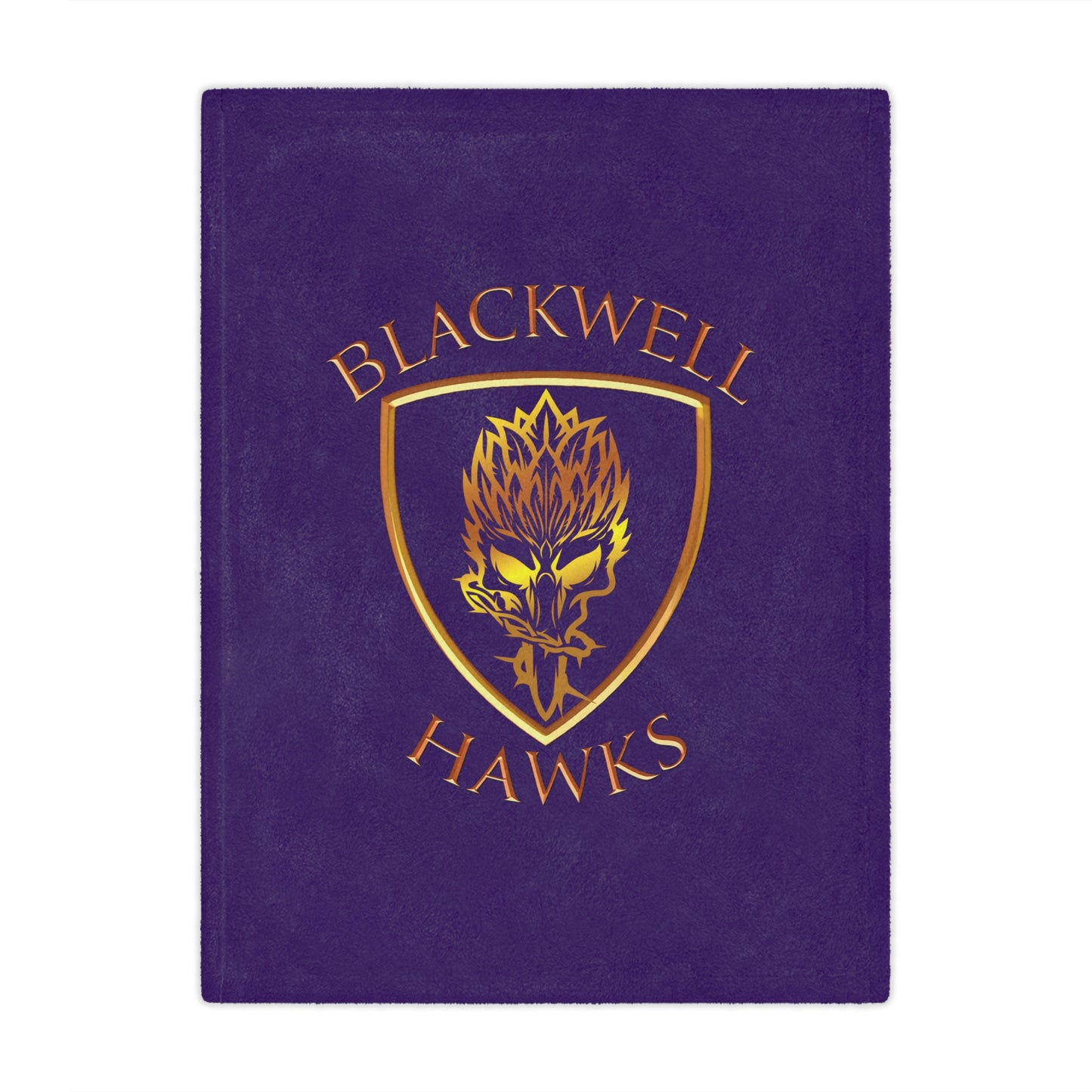 Blackwell Hawks Minky Blanket - Purple