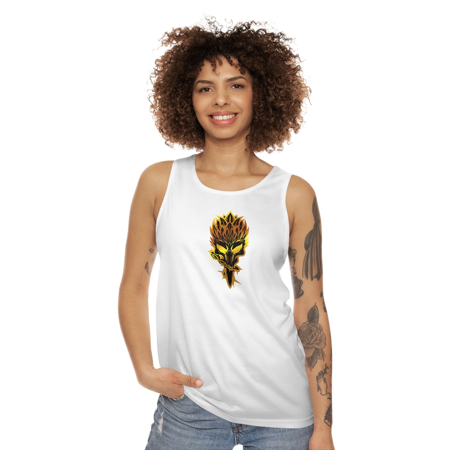 Blackwell Hawks White Unisex Tank Top - up to size 4XL!
