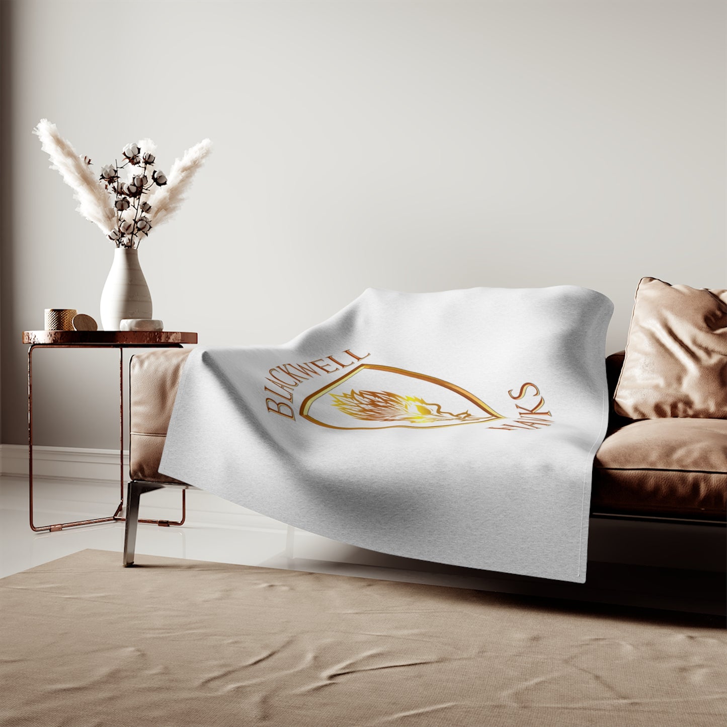 Blackwell Hawks Sweatshirt Blanket - White