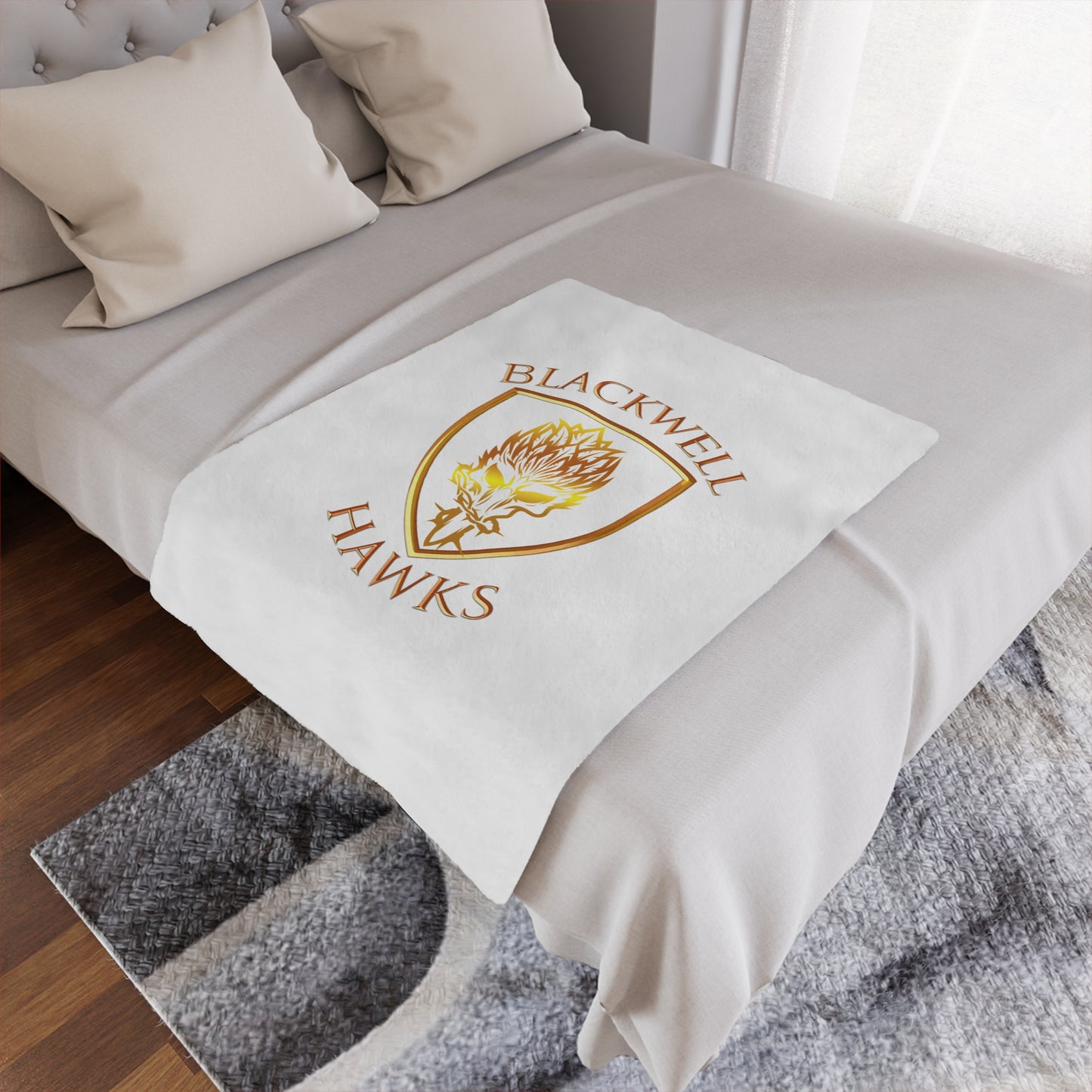 Blackwell Hawks Minky Blanket