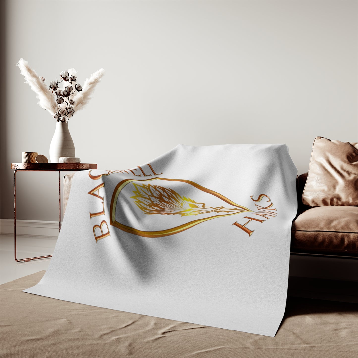 Blackwell Hawks Sweatshirt Blanket - White