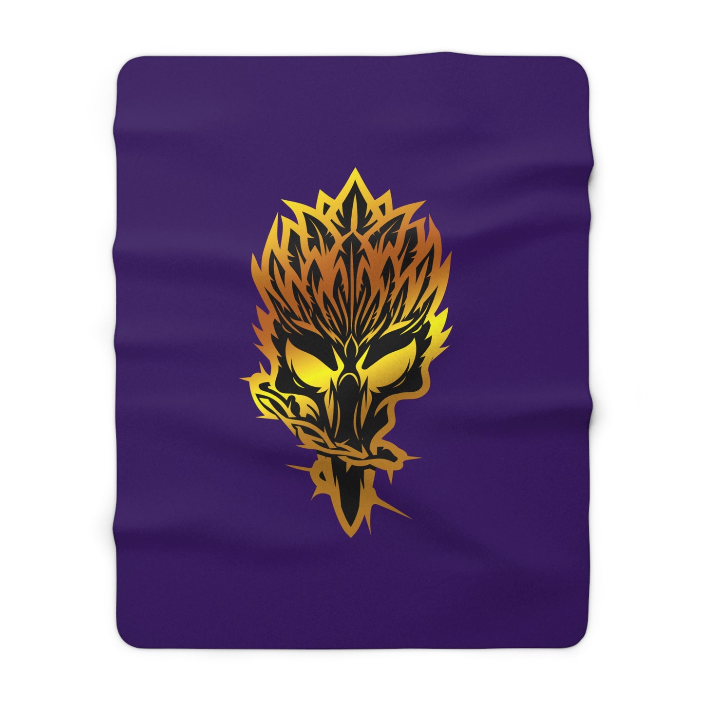 Blackwell Hawks Sherpa Fleece Blanket - Dark Purple