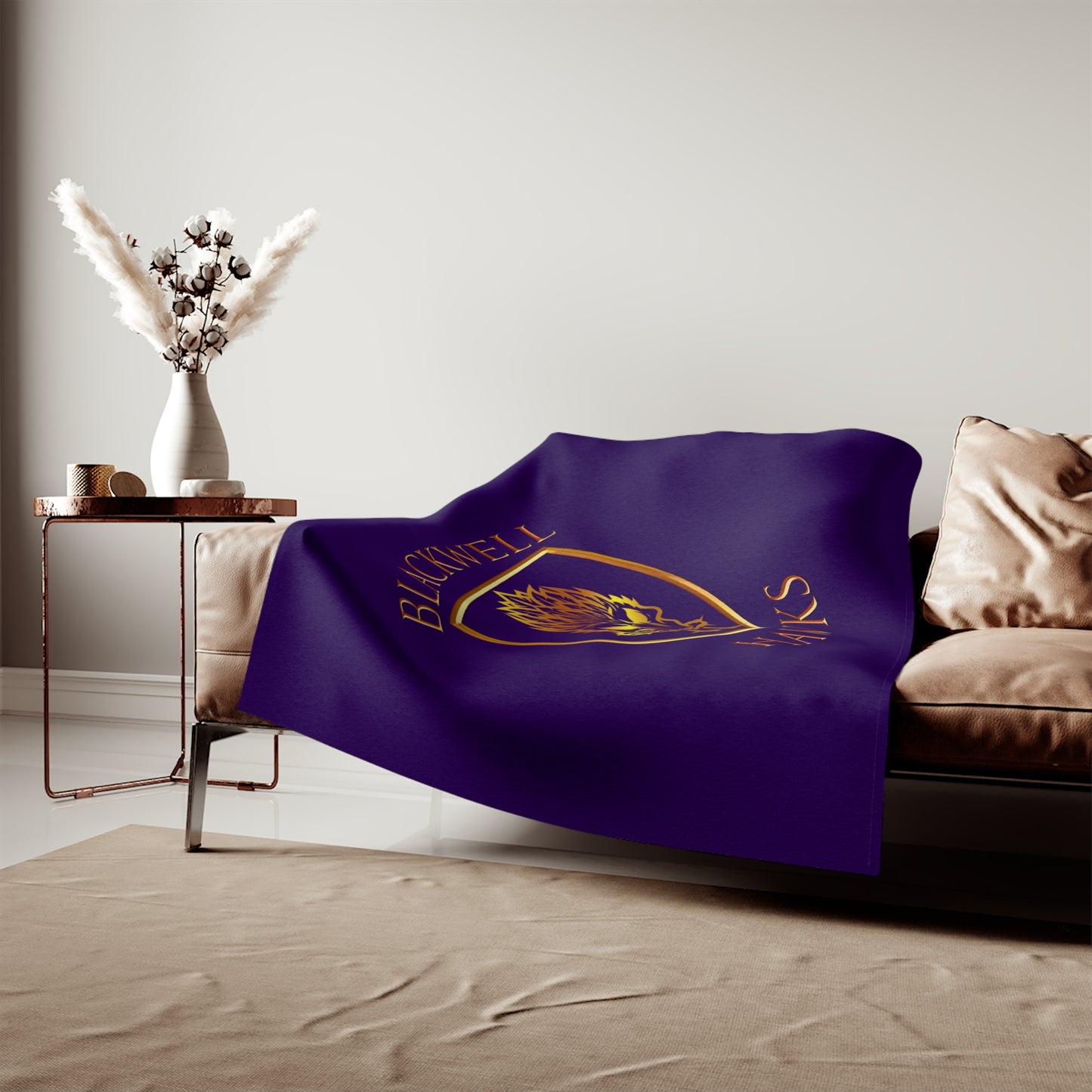 Blackwell Hawks Sweatshirt Blanket - Purple