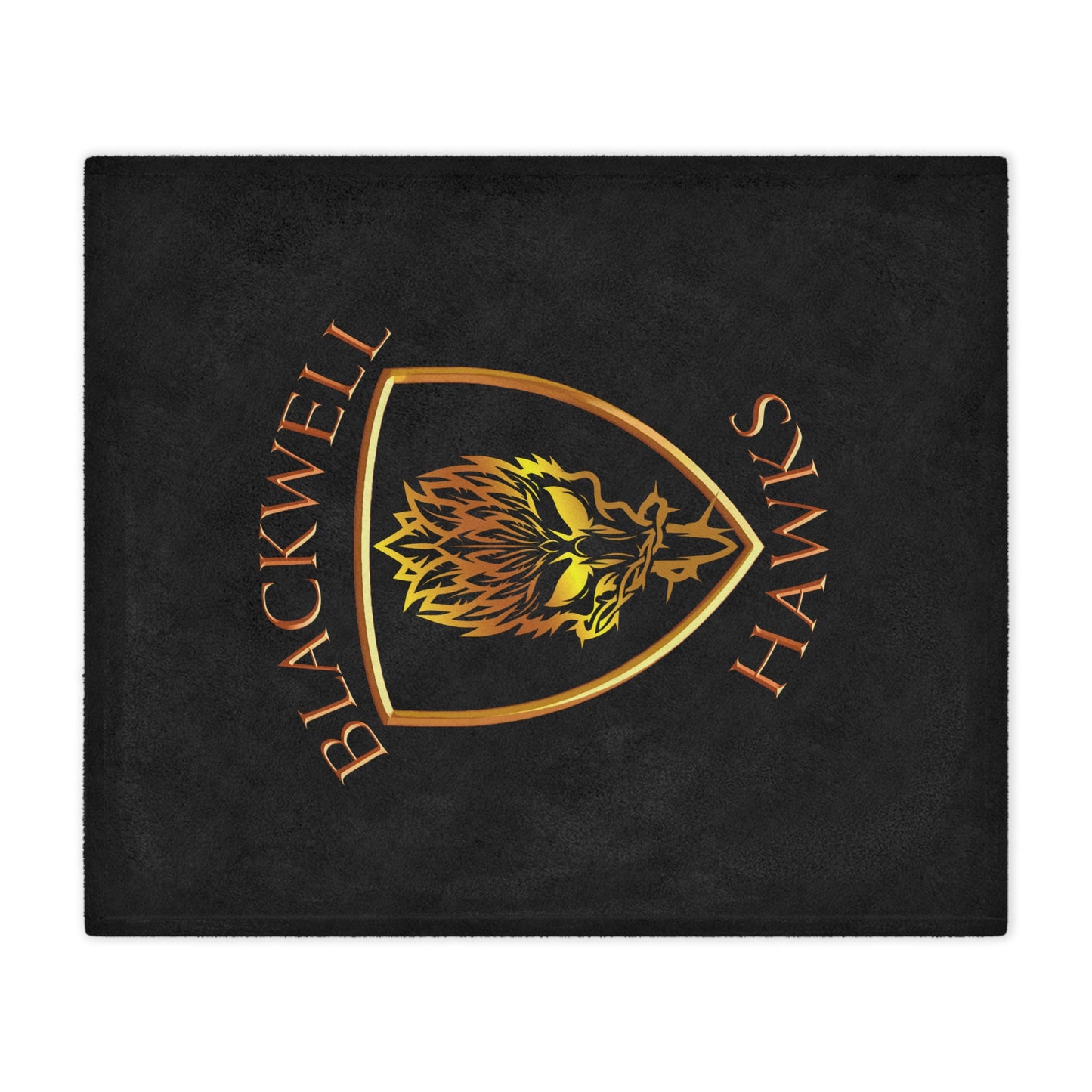 Blackwell Hawks Minky Blanket - Black