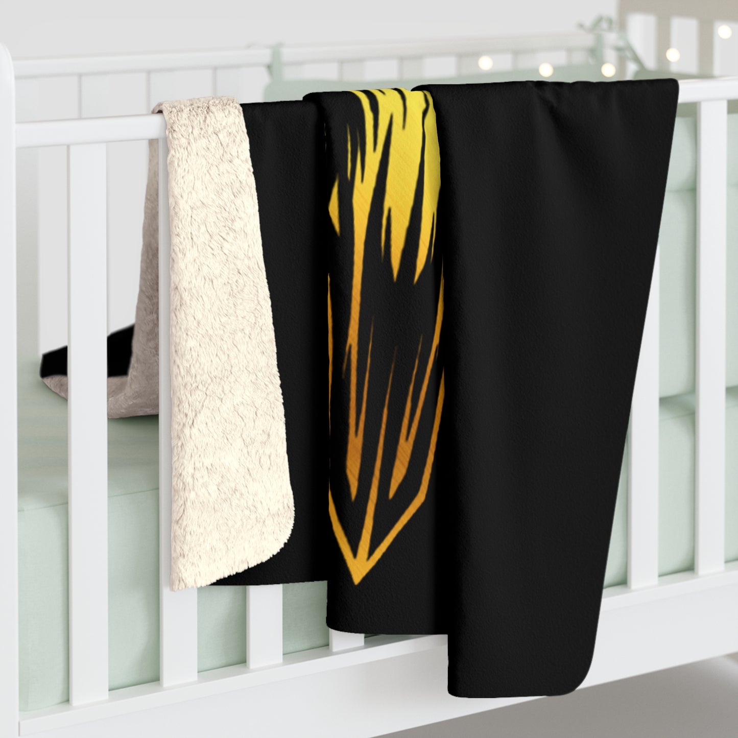 Butchers Sherpa Fleece Blanket - Black