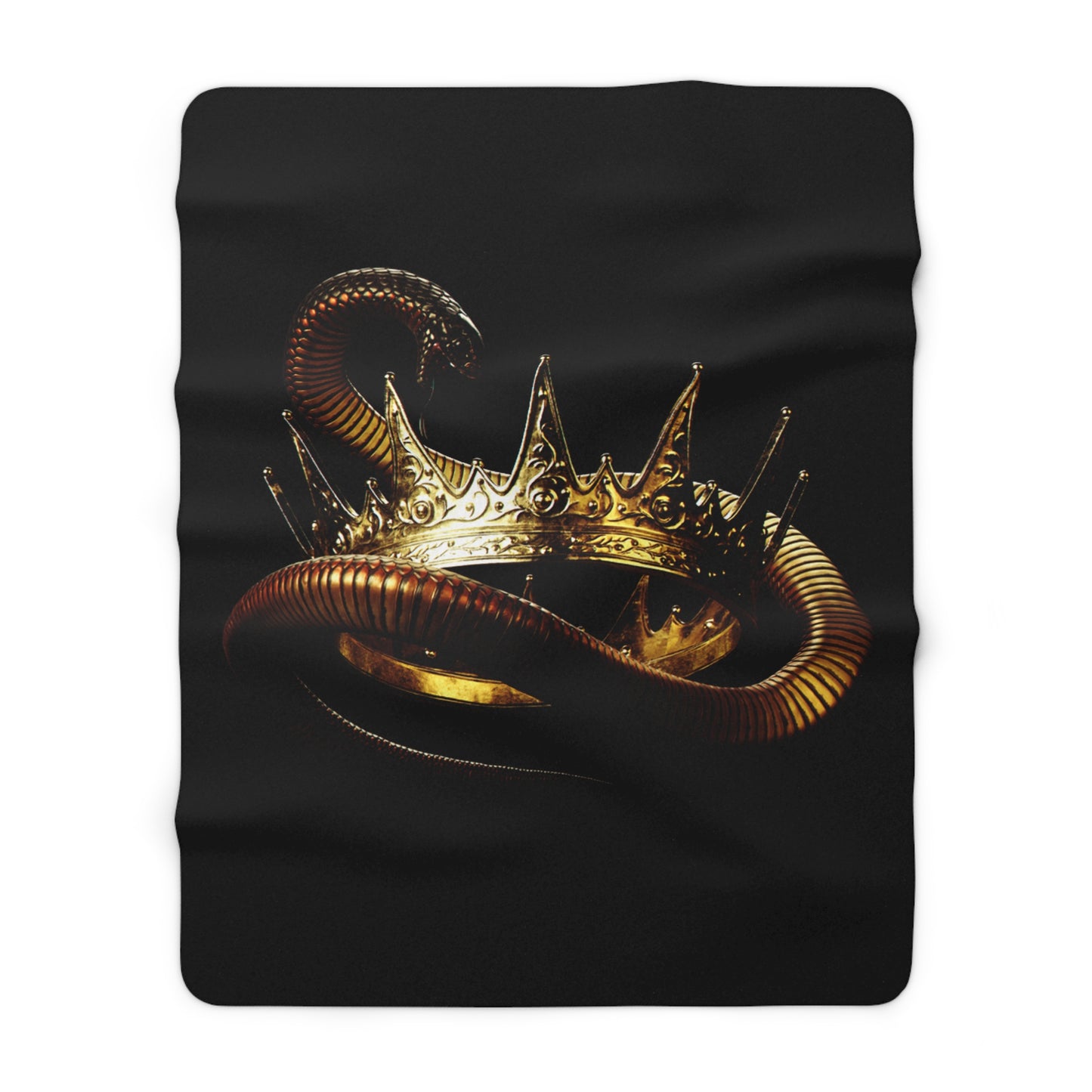 Kings Sherpa Fleece Blanket - Black