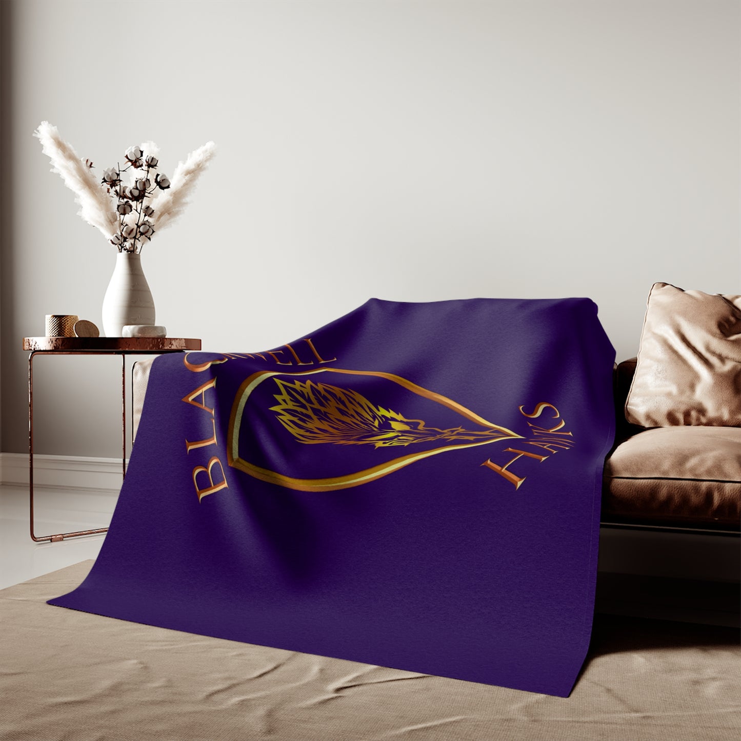 Blackwell Hawks Sweatshirt Blanket - Purple