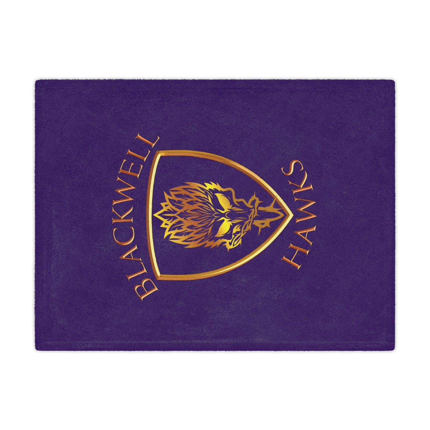 Blackwell Hawks Minky Blanket - Purple