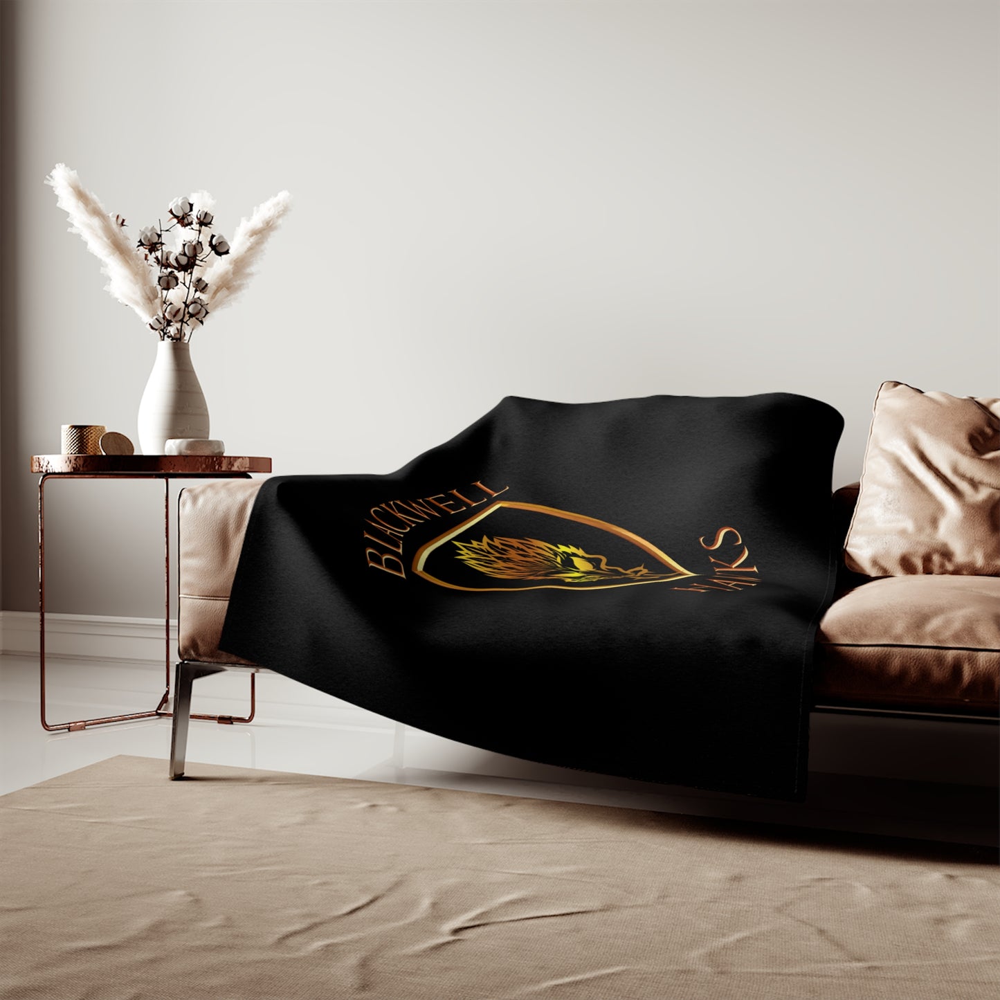Blackwell Hawks Sweatshirt Blanket - Black