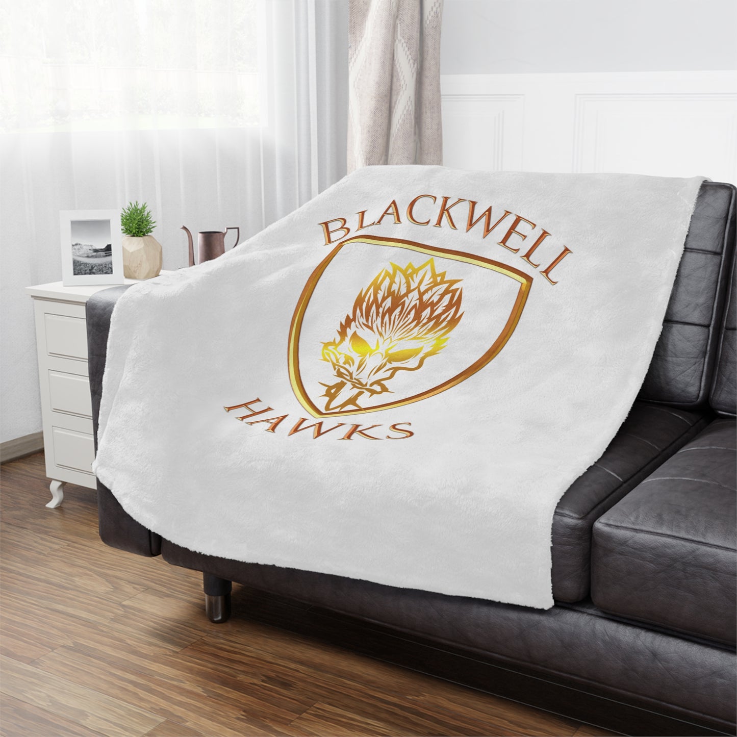 Blackwell Hawks Minky Blanket