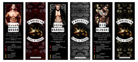 Kings Bookmarks Set of 3: Oscar, Rock, and Neo
