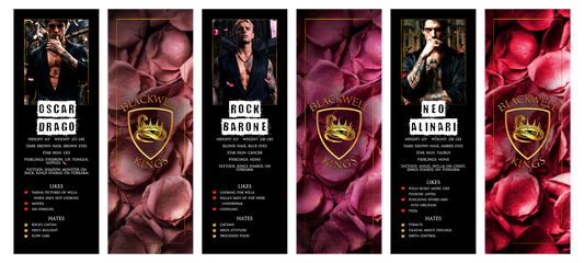 Kings Bookmarks Set of 3: Oscar, Rock, and Neo
