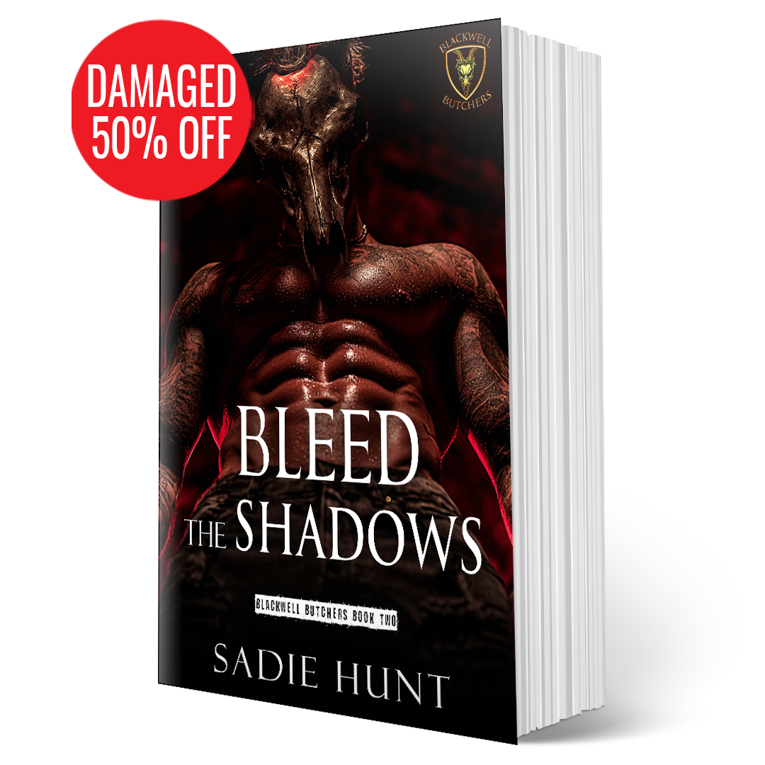 DAMAGED - MASKED Bleed the Shadows: A Dark New Adult Romance (Blackwell Butchers Book 2) - SIGNED MASKED PAPERBACK
