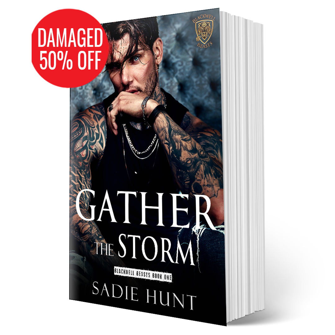 DAMAGED + MIS-SIGNED VARIANTS - Gather the Storm: A Dark New Adult Romance (Blackwell Beasts Book 1) - SIGNED PAPERBACK