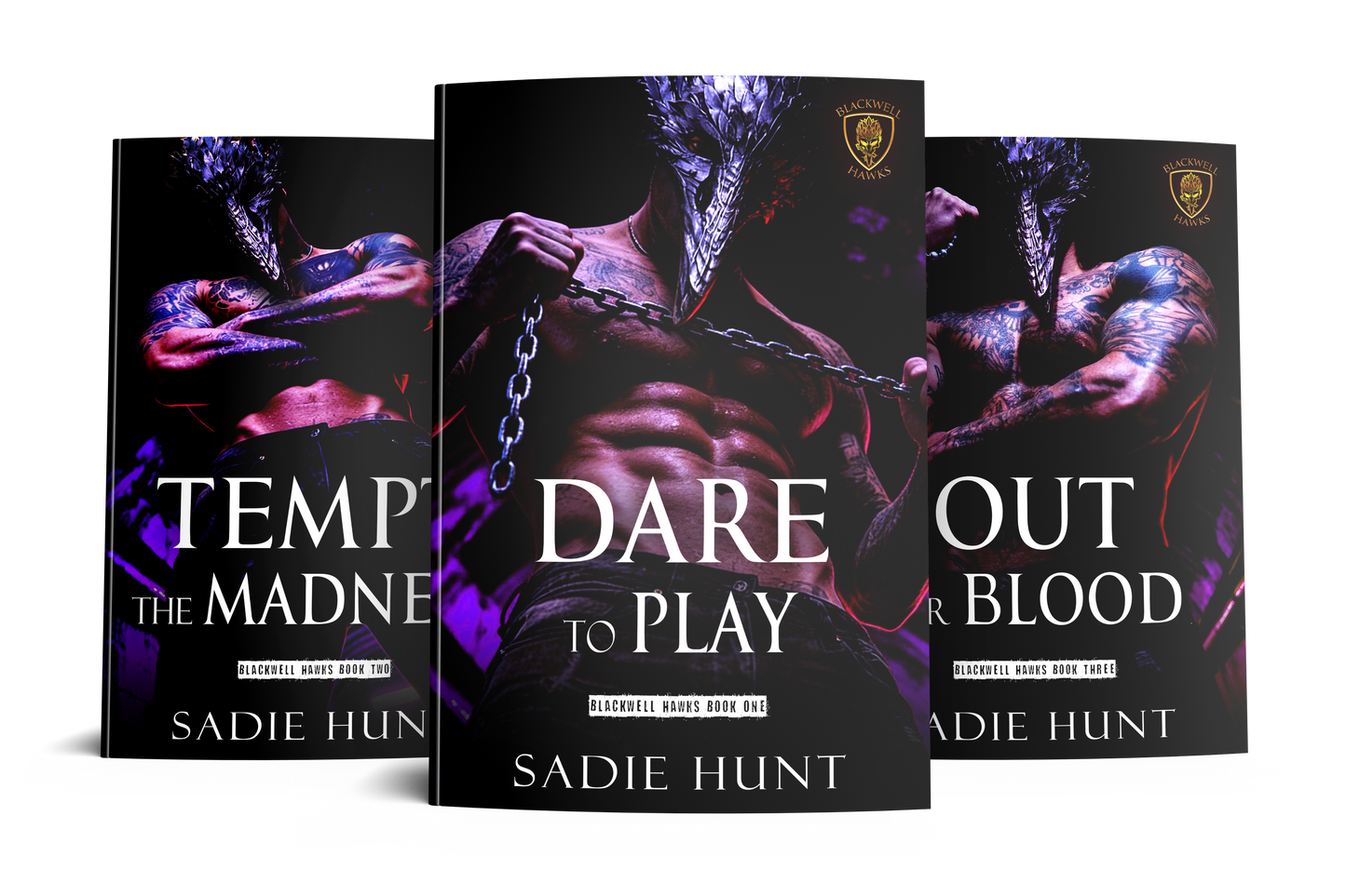 Preorder Masked Blackwell Hawks Series - SIGNED MASKED PAPERBACKS (Books 1-3)