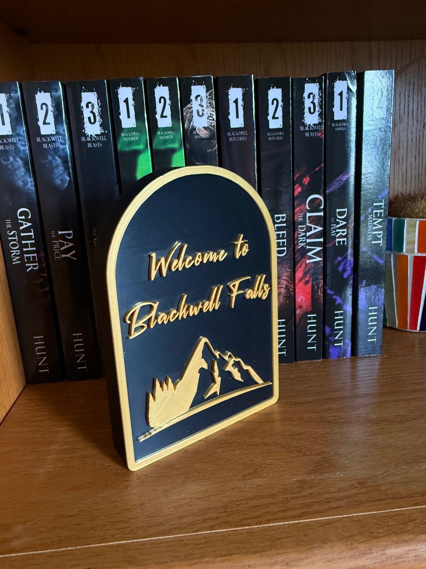 Welcome to Blackwell Falls Bookshelf Sign