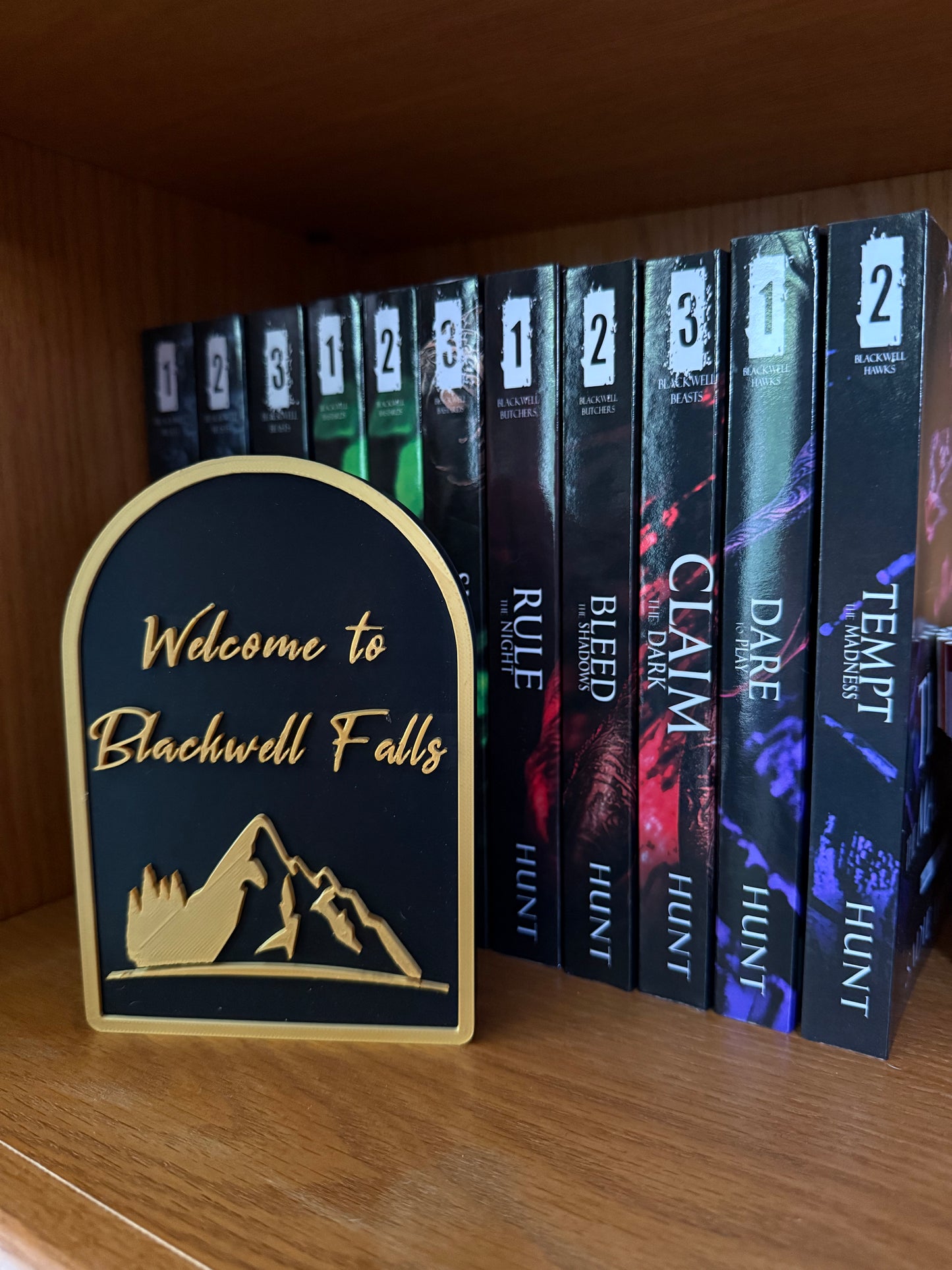 Welcome to Blackwell Falls Bookshelf Sign