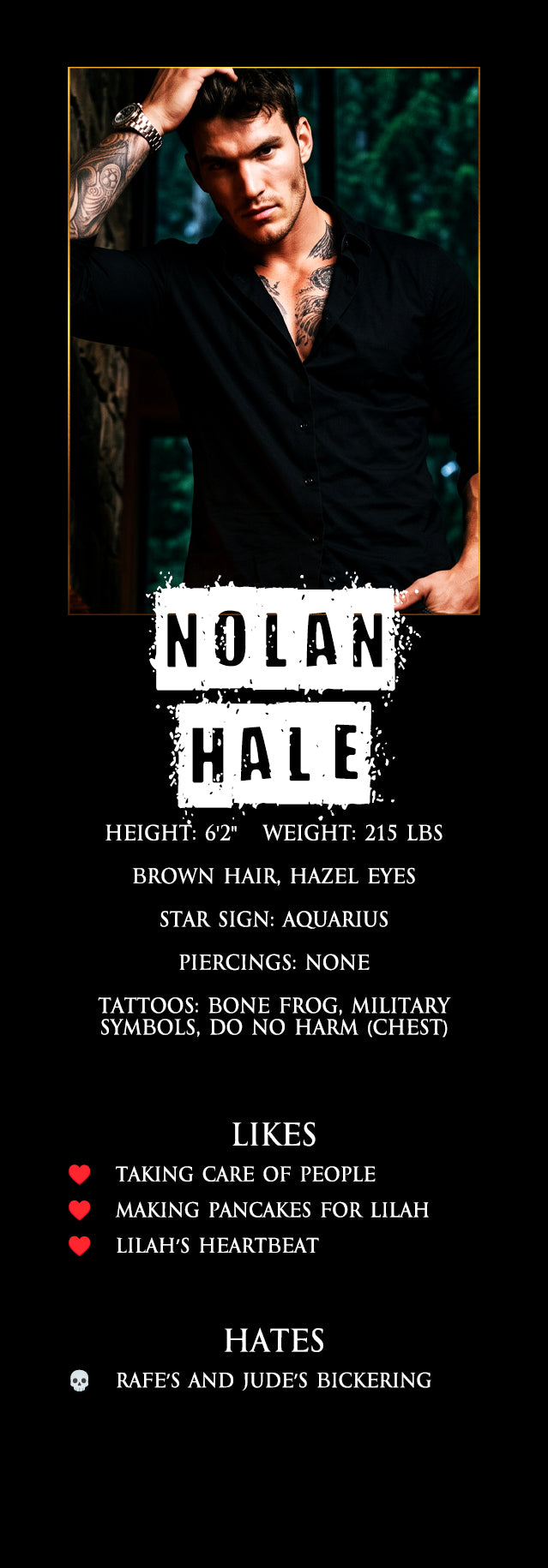 Bastards Bookmarks Set of 3: Nolan, Jude, and Rafe