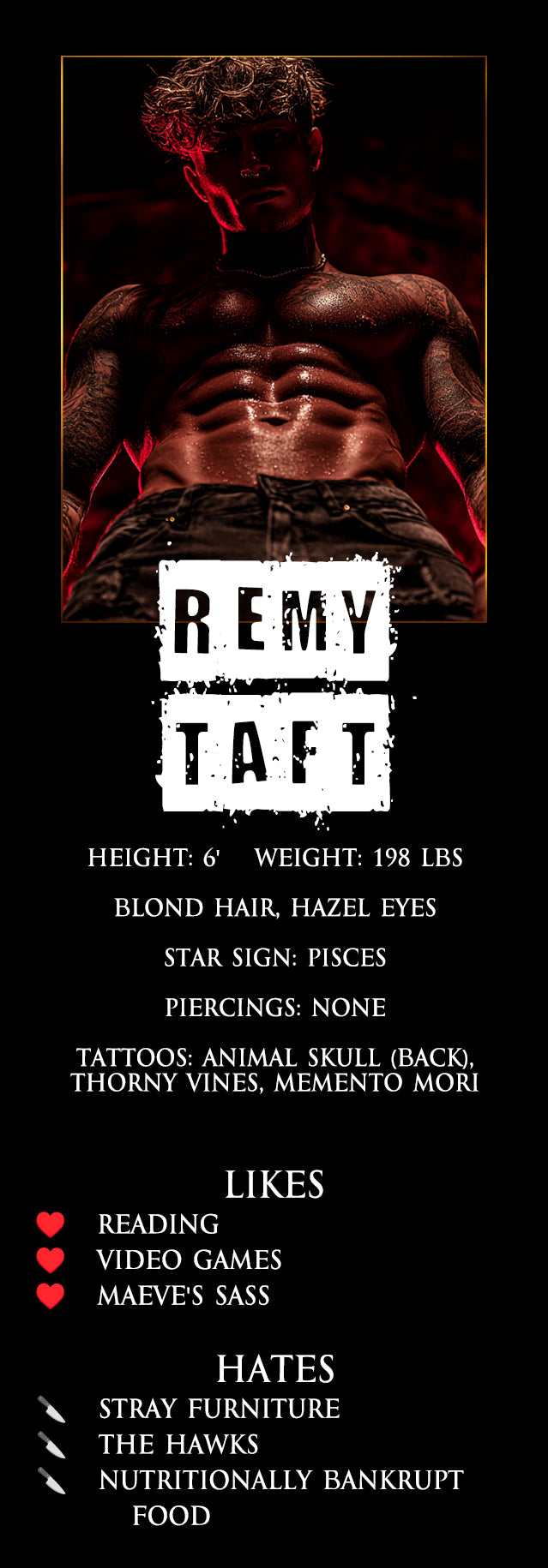Butchers Bookmarks Set of 3: Poe, Remy, and Bram