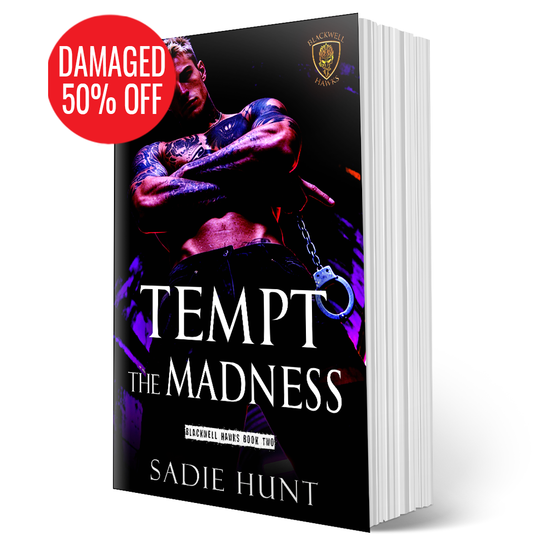 DAMAGED - Unmasked Tempt the Madness (Blackwell Hawks Book 2) - SIGNED UNMASKED PAPERBACK